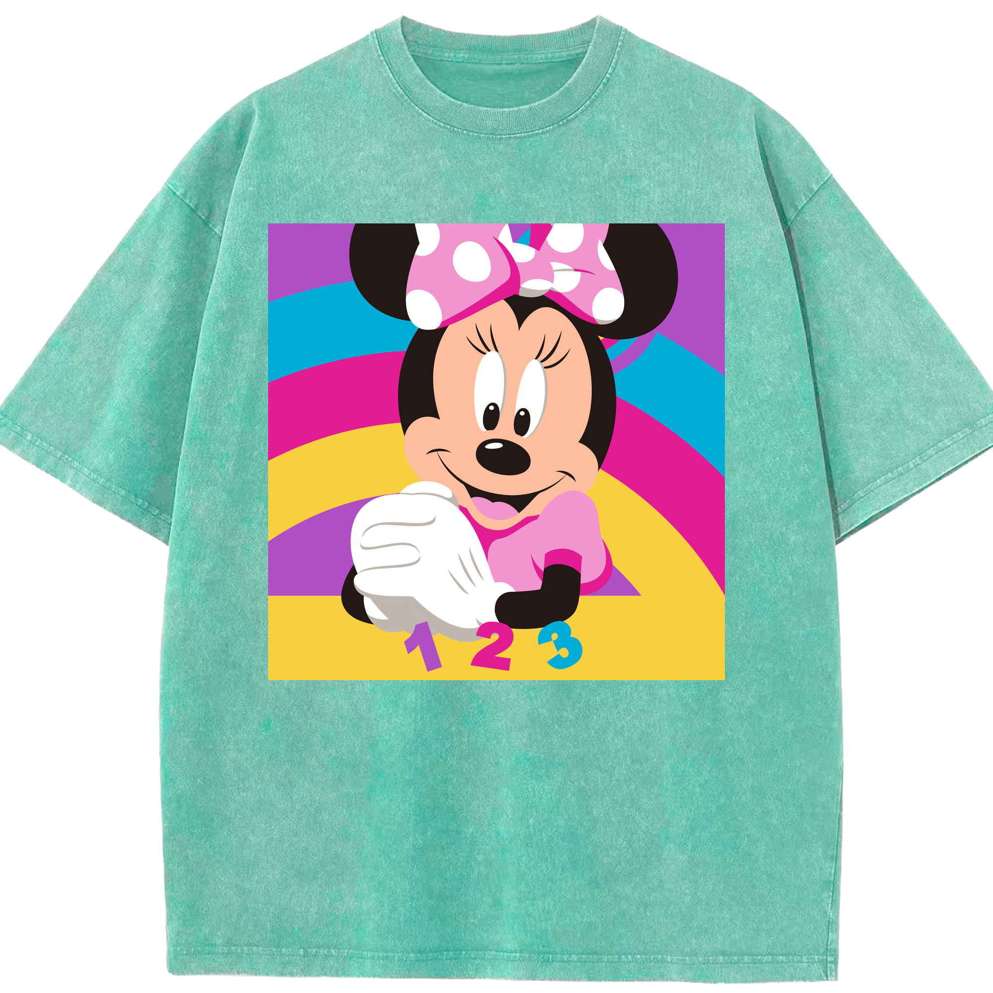 （画像用） ミッキーマウス Mickey Mouse 綿100% ヴィンテージ風 半袖Tシャツ（フロントプリント）